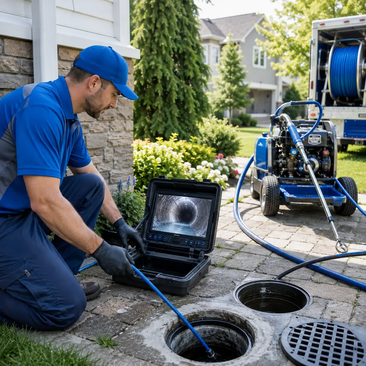 Outdoor drain cleaning professionals serving Alexander, NY