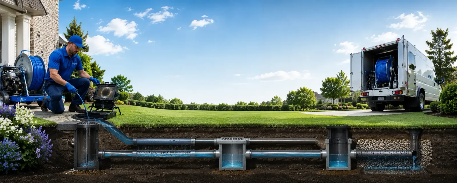 Outdoor drain cleaning information for Alexander, NY